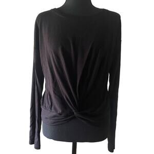 Z BY ZELLA Black Long-Sleeve Top Medium